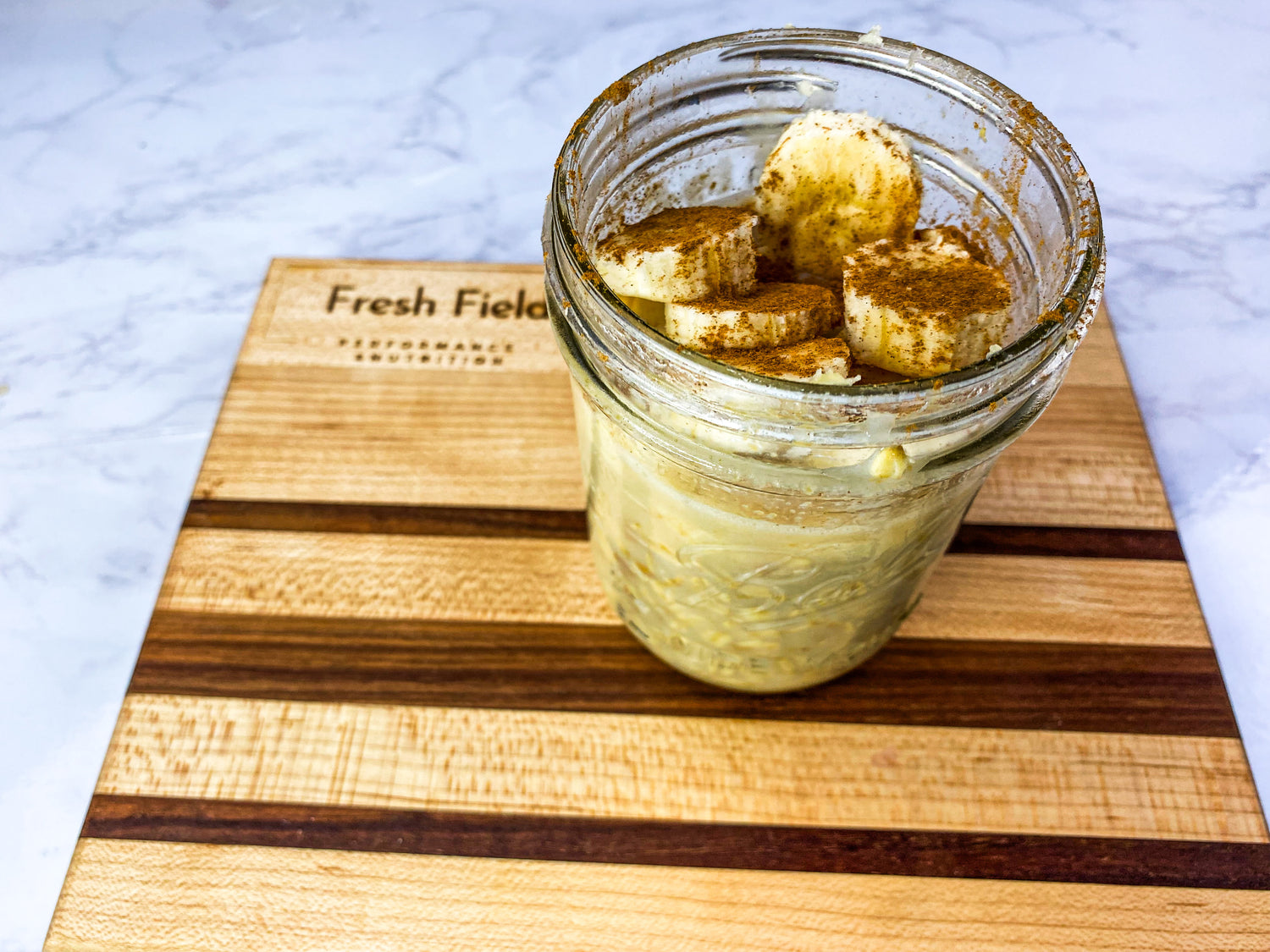 PB & B Overnight Oats